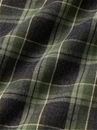 De Bonne Facture - Camargue Checked Brushed Cotton-Flannel Shirt - Green