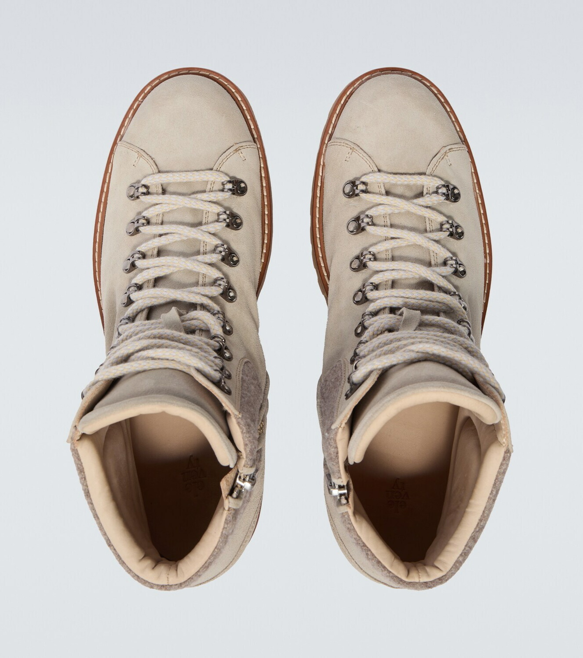 Eleventy Suede lace-up boots