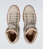 Eleventy Suede lace-up boots