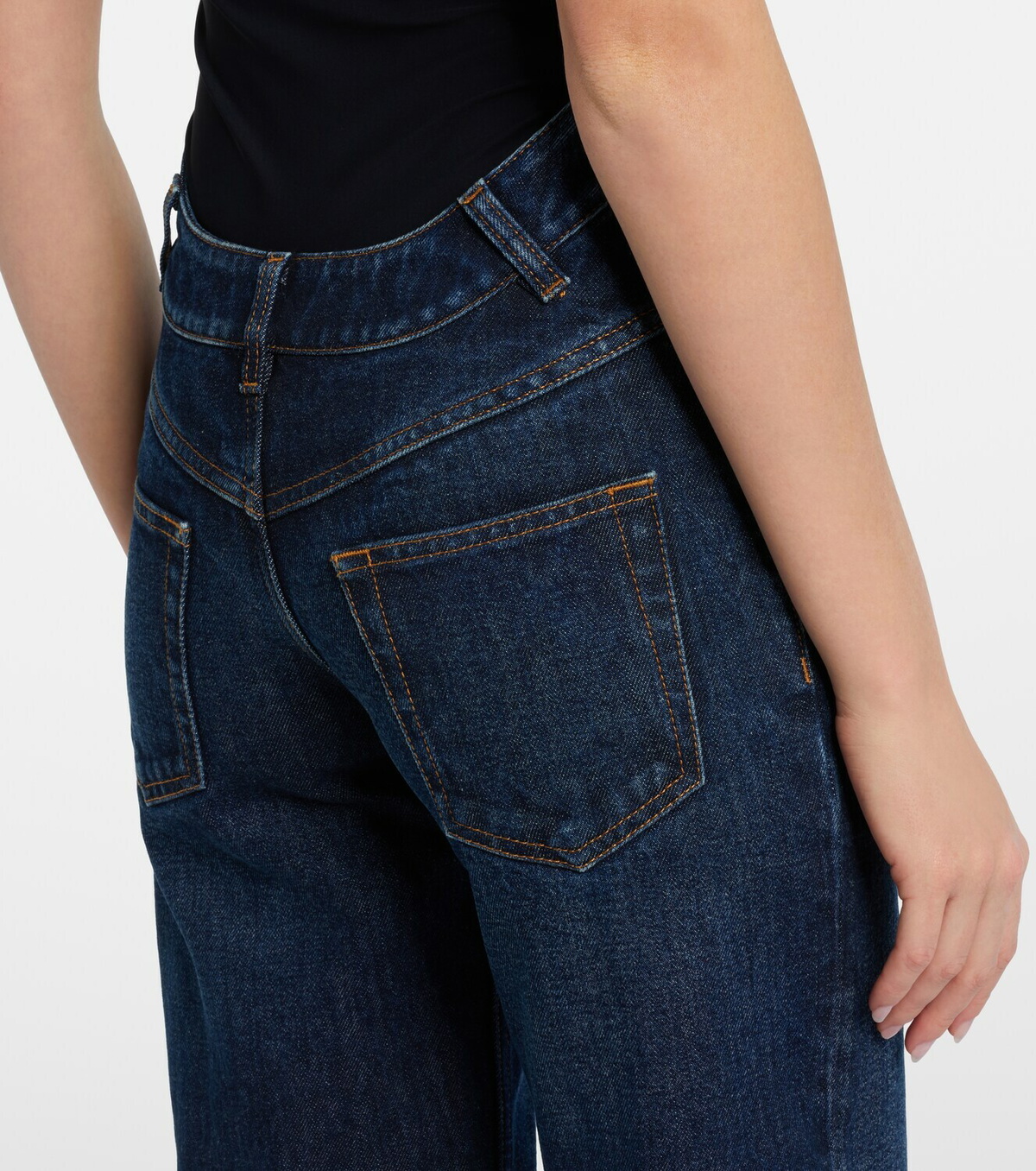Jean Paul Gaultier Curved bootcut jeans