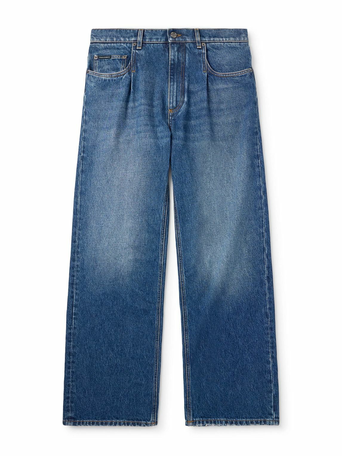 DOLCE & GABBANA Five Pocket Wide Leg Denim Jeans Dolce & Gabbana