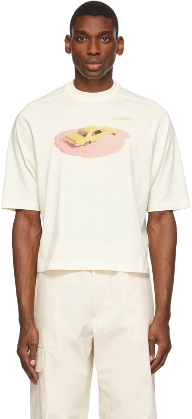 Photo: Jacquemus Off-White La Montagne 'Le T-Shirt Voiture' T-Shirt