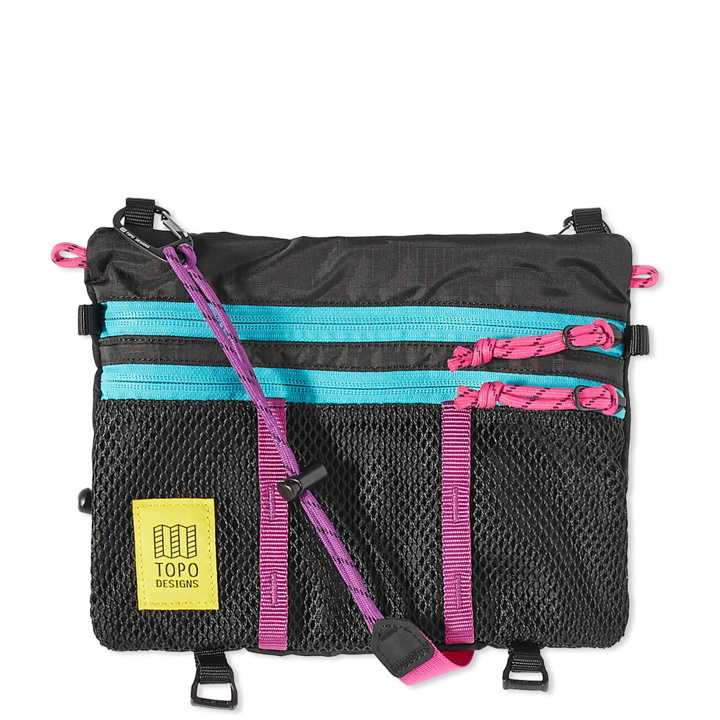 Photo: Topo Designs Mountain Accessory Shoulder Bag in Black/Grape