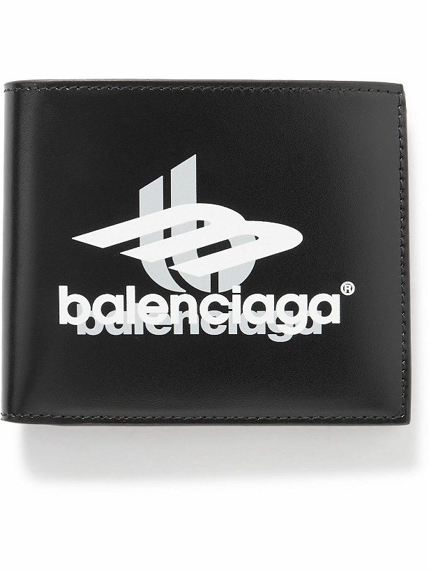 Photo: Balenciaga - Cash Square Logo-Print Leather Bifold Wallet