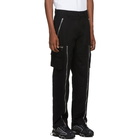 Palm Angels Black Zipped Cargo Pants