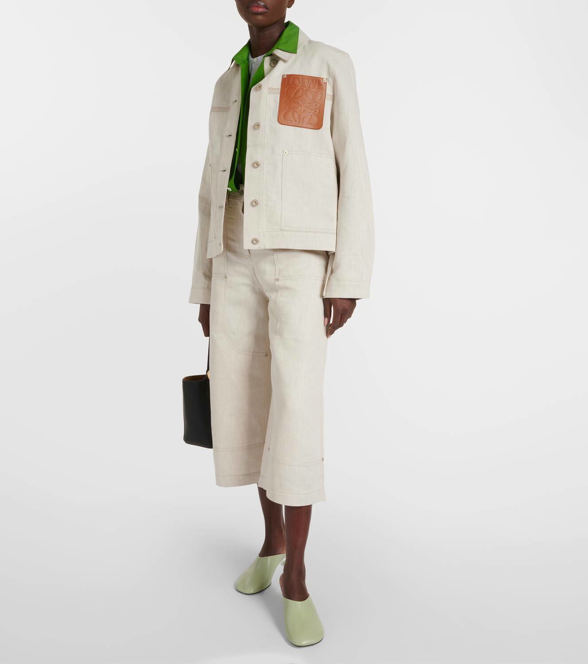 【LOEWE】 Cotton and linen jacket Loewe Cotton and linen jacket Loewe
