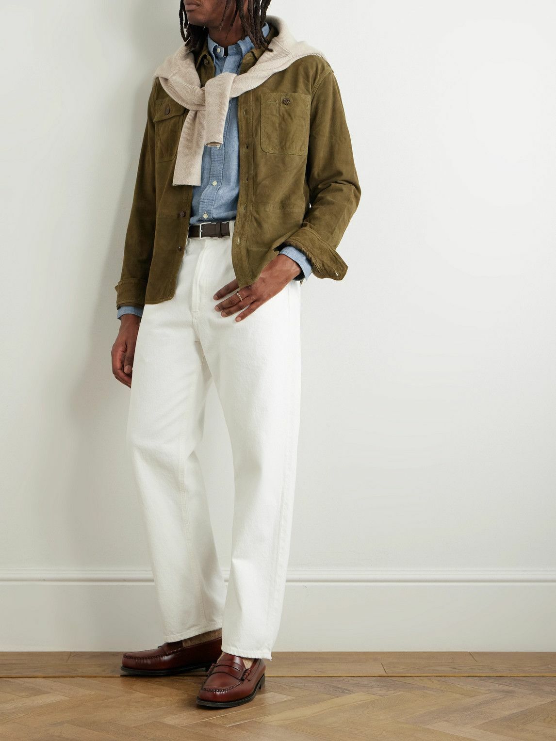 Polo Ralph Lauren - Suede Overshirt - Green