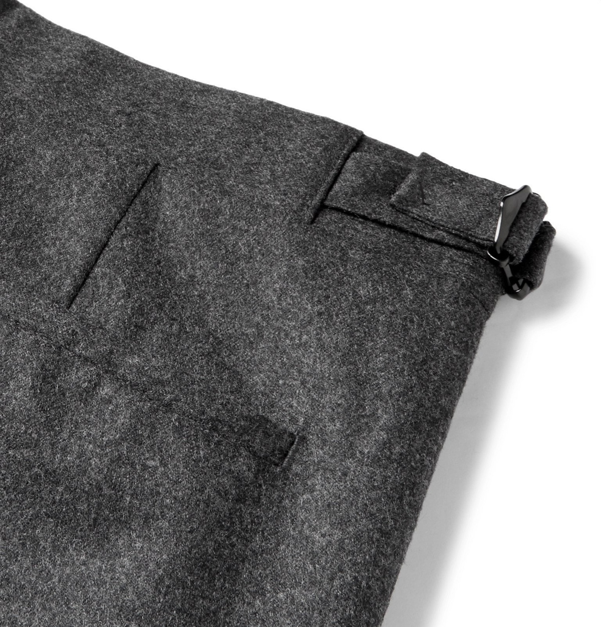 Grey Summer Flannel Pleated Trousers | Men's Country Clothing | Cordings US