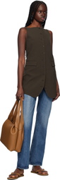 rag & bone Brown Gia Italian Suede Thong Sandals