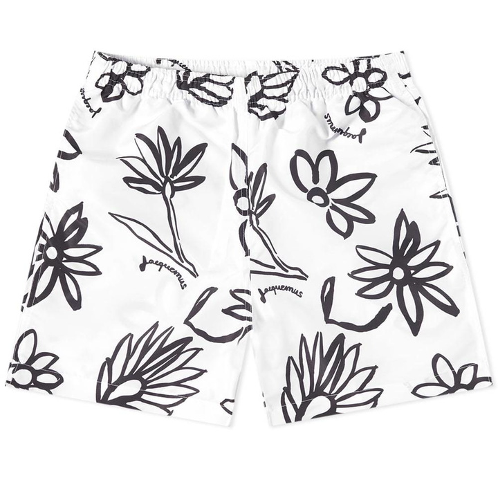 Photo: Jacquemus Floral Logo Swim Short