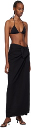 ÉTERNE Black Esme Maxi Cover Up