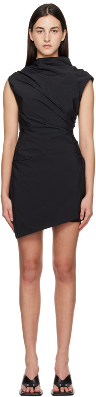 Photo: Paris Georgia Black Serge Minidress
