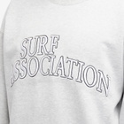 New Amsterdam Surf Association Men's New Amsterdam Varsity Crew Sweatshirt in Grey