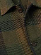 Portuguese Flannel - Labura Checked Organic Cotton-Twill Overshirt - Green