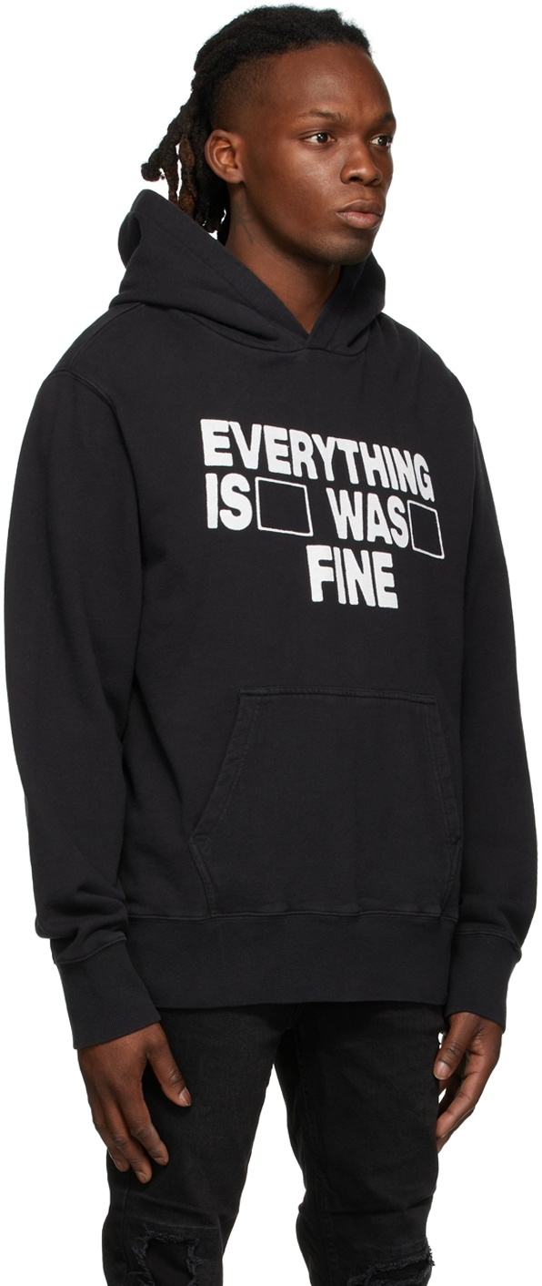 Ksubi Black Im Fine Kash Hoodie Ksubi