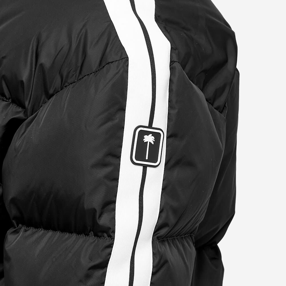 Palm Angels Women's Track Down Jacket in Black/White Palm Angels