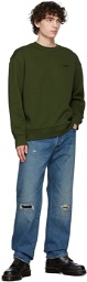 Levi's Green Fleece Crewneck Sweatshirt