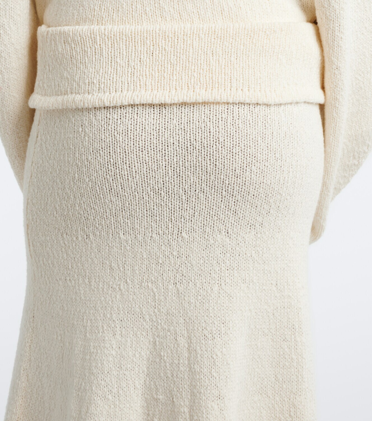 Aya Muse Kena knitted cotton midi skirt