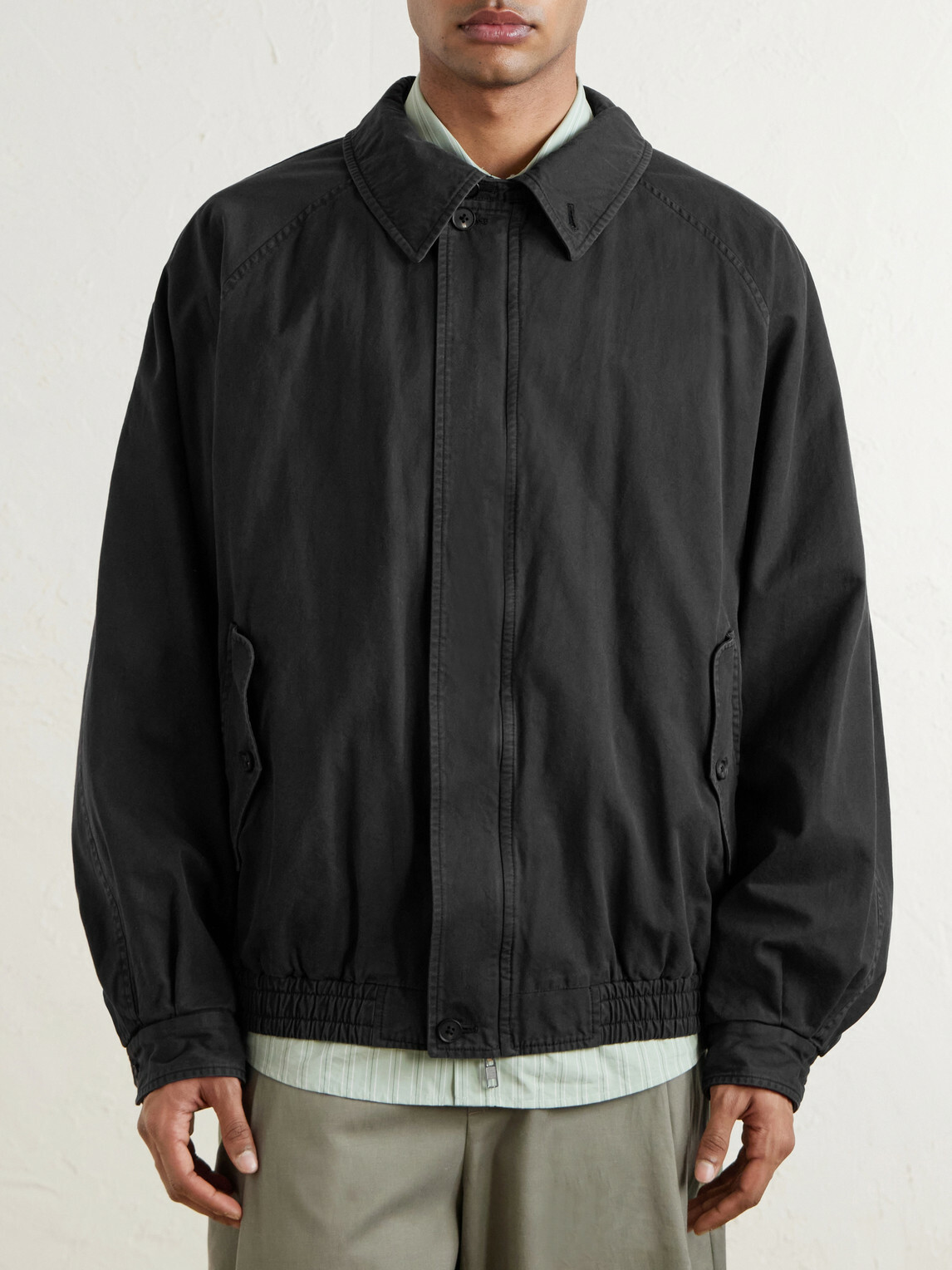 ssstein - Harrington Cotton-Gabardine Jacket - Black
