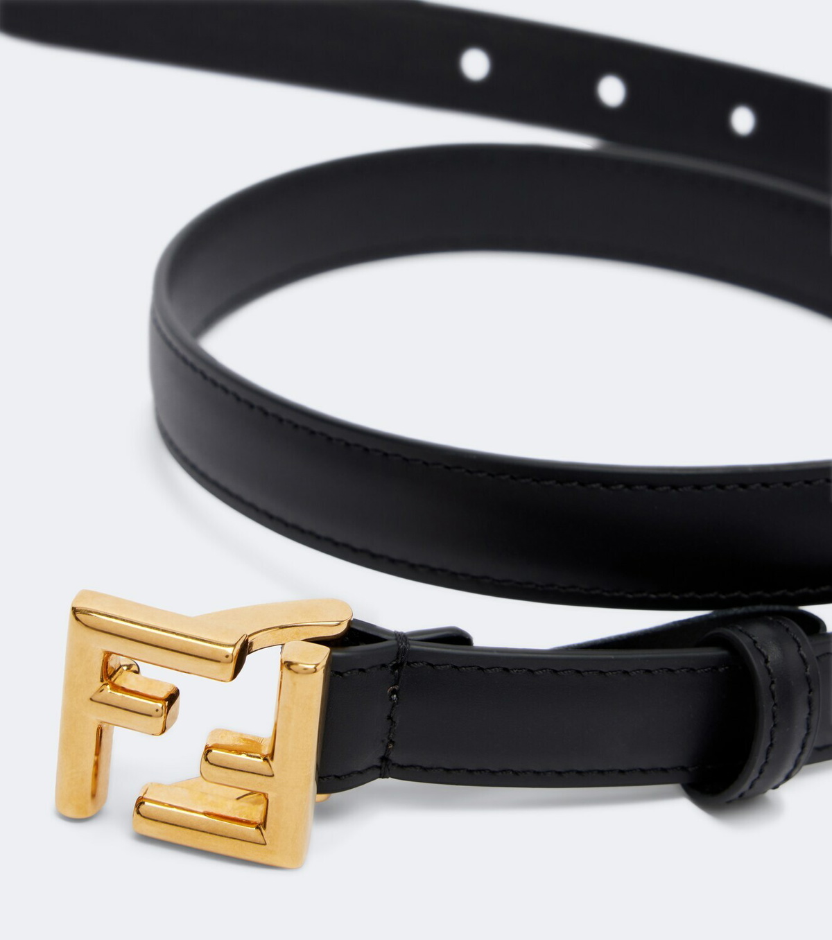 Fendi FF leather belt