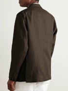 Stòffa - Unstructured Washed-Linen Blazer - Brown