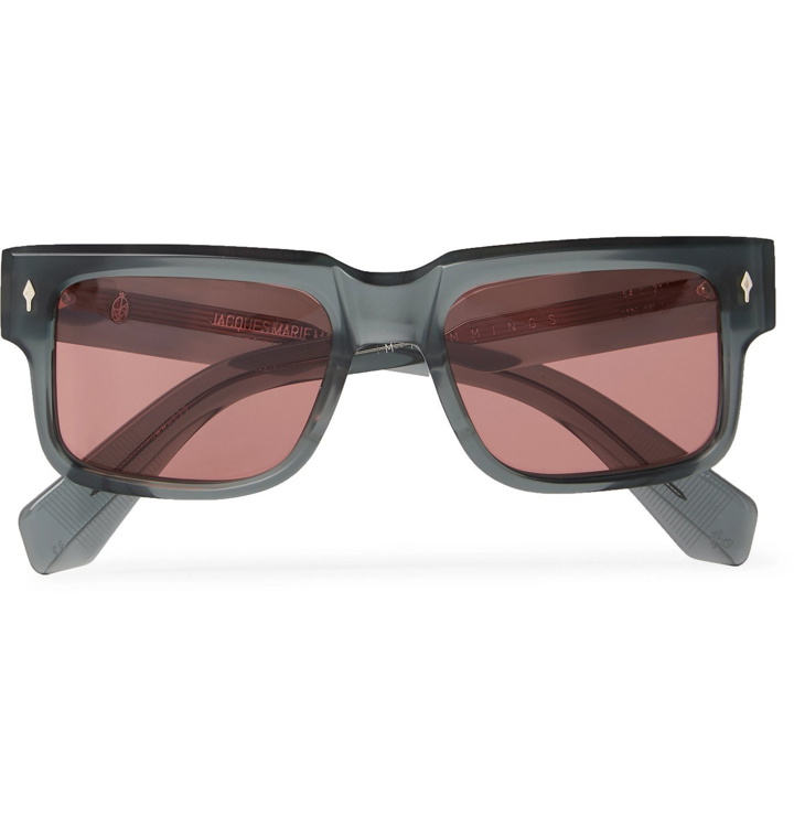 Photo: JACQUES MARIE MAGE - Hemmings Square-Frame Acetate Sunglasses - Green