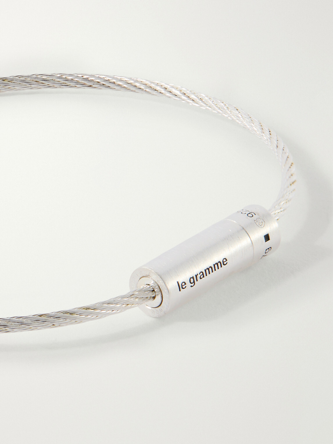 Le Gramme - 7g Brushed Sterling Silver Cable Bracelet - Silver