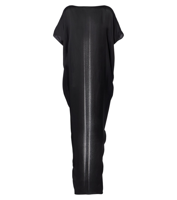 Photo: Rick Owens Dagger printed satin maxi dress