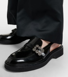 Roger Vivier Viv' Rangers leather slingback loafers
