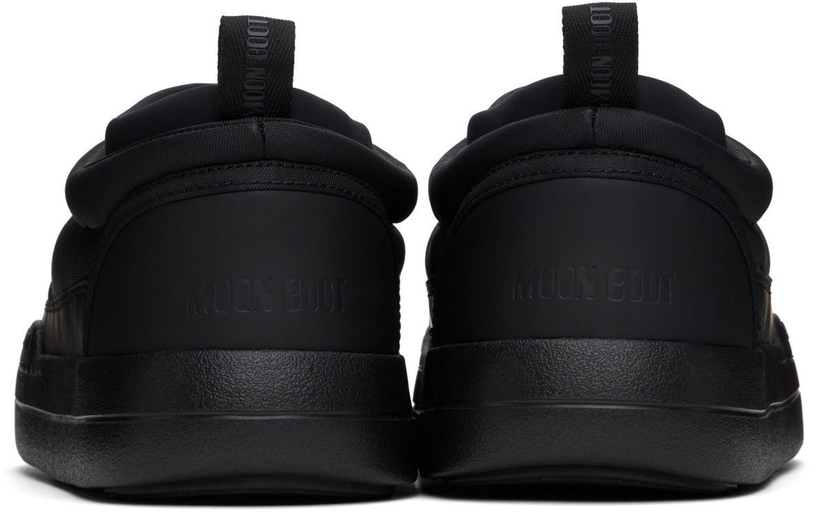 Moon Boot Black Park Soft Nylon Loafers