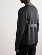 Givenchy - Harness-Detailed Wool and Silk-Blend Sweater - Gray