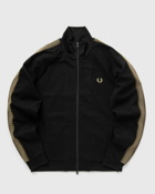 Fred Perry Crochet Taped Track Jacket Black - Mens - Track Jackets