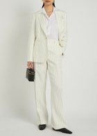 Polo Ralph Lauren Pinstriped Straight-leg Trousers Cream