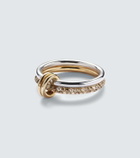 Spinelli Kilcollin Virgo Petite sterling silver and 18kt gold ring with diamonds