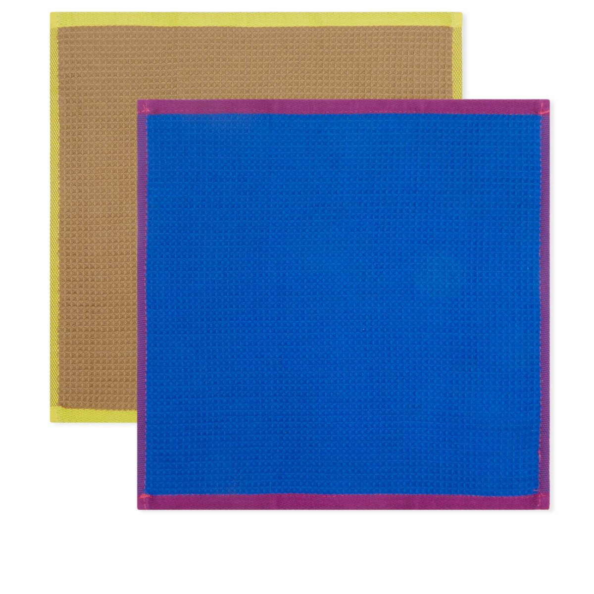 HAY Canteen Dish Cloth - Set of 2 in Blue/Beige 