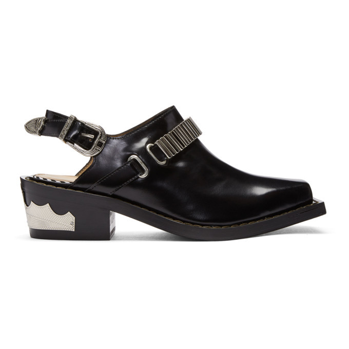 Toga Pulla Black Western Mules Toga Pulla