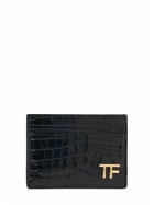 TOM FORD - Alligator Printed Leather Card Case