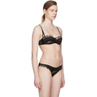 Kiki de Montparnasse Black Iconic Lace Balconette Bra