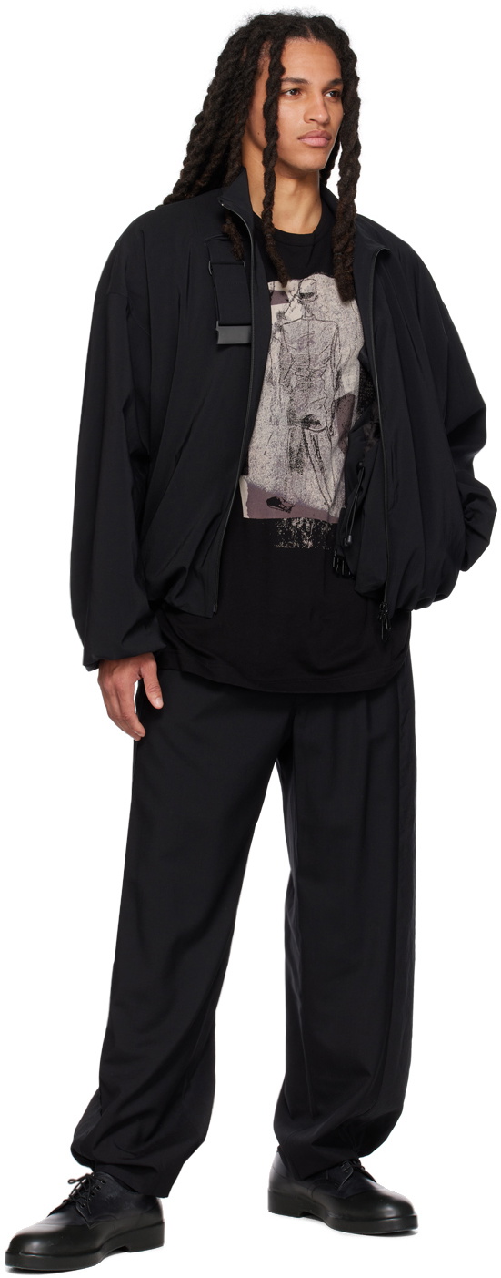 Y's Black High-Twist Jacket