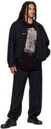Y's Black High-Twist Jacket