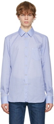 Gucci Blue Mini Check Interlocking G Shirt