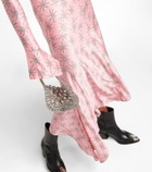 Paco Rabanne - Printed tie-neck midi dress