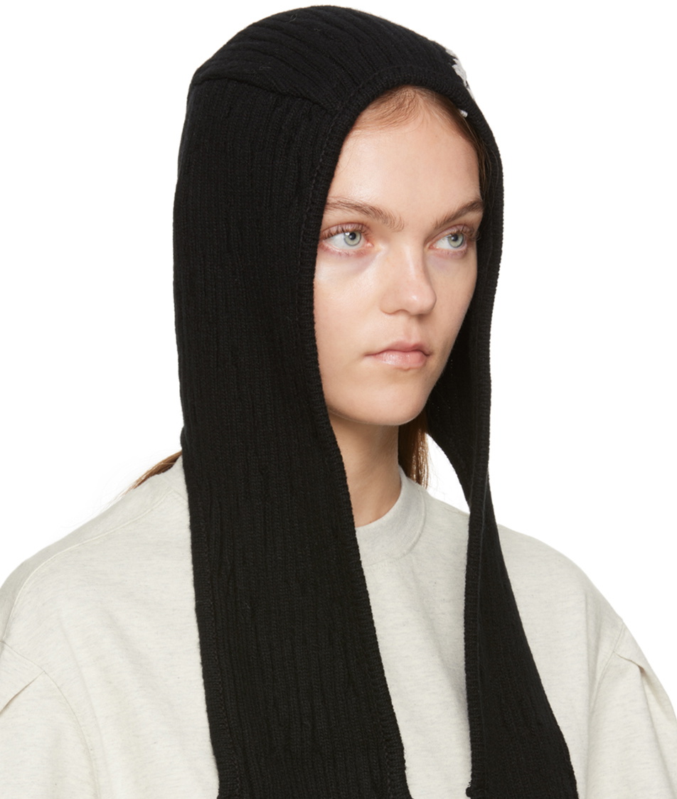 ADER error Black Ear Flap Beanie