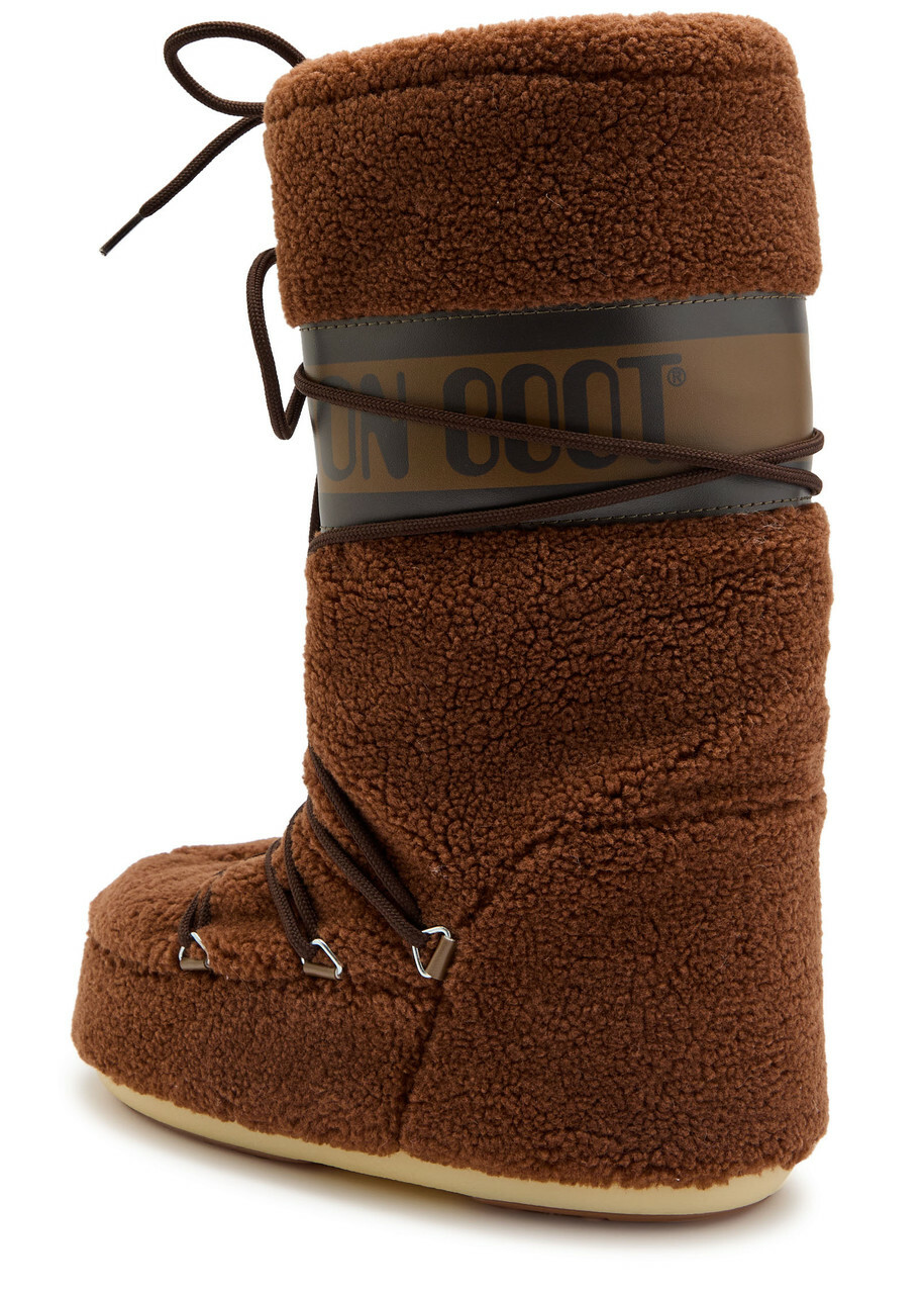 Moon Boot Icon Fleece Mid-calf Snow Boots Brown 4244 (IT42 44 / UK9