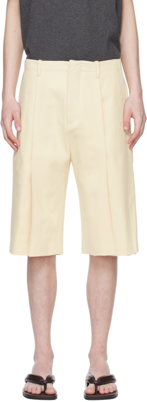 Photo: T/SEHNE SSENSE Exclusive Off-White Tailored Shorts