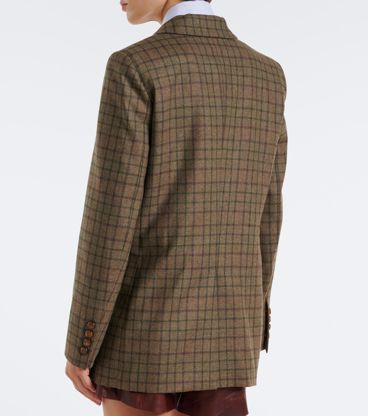Blazé Milano Everyday checked wool and cashmere blazer