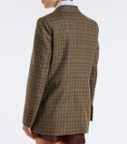 Blazé Milano Everyday checked wool and cashmere blazer
