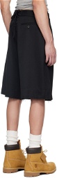 VAQUERA Black Pleated Shorts