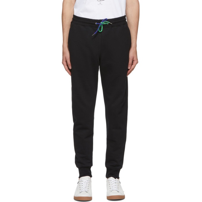 Photo: PS by Paul Smith Black Slim Jogger Lounge Pants