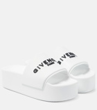 Givenchy - Logo platform rubber slides